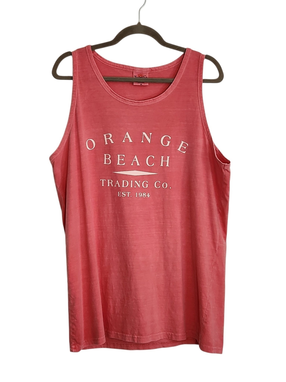 Trading Co. Beach Outfitters Pink Orange Beach Tank Top Size Medium